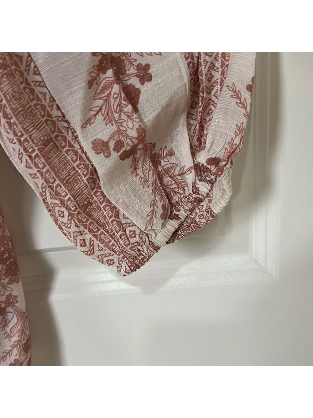 FRED DAVID Sheer Pink Tunic Top Rayon Blend - Picture 5 of 8